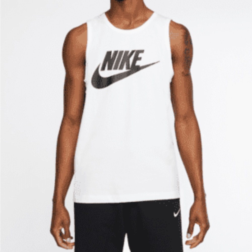 Sold out!! Nike Men's White and Black Tank Top